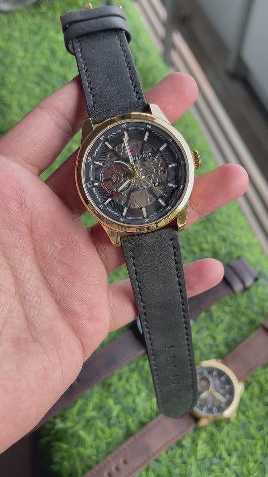 TOMMYY HILFIGER AUTOMATIC LEATHER BELT