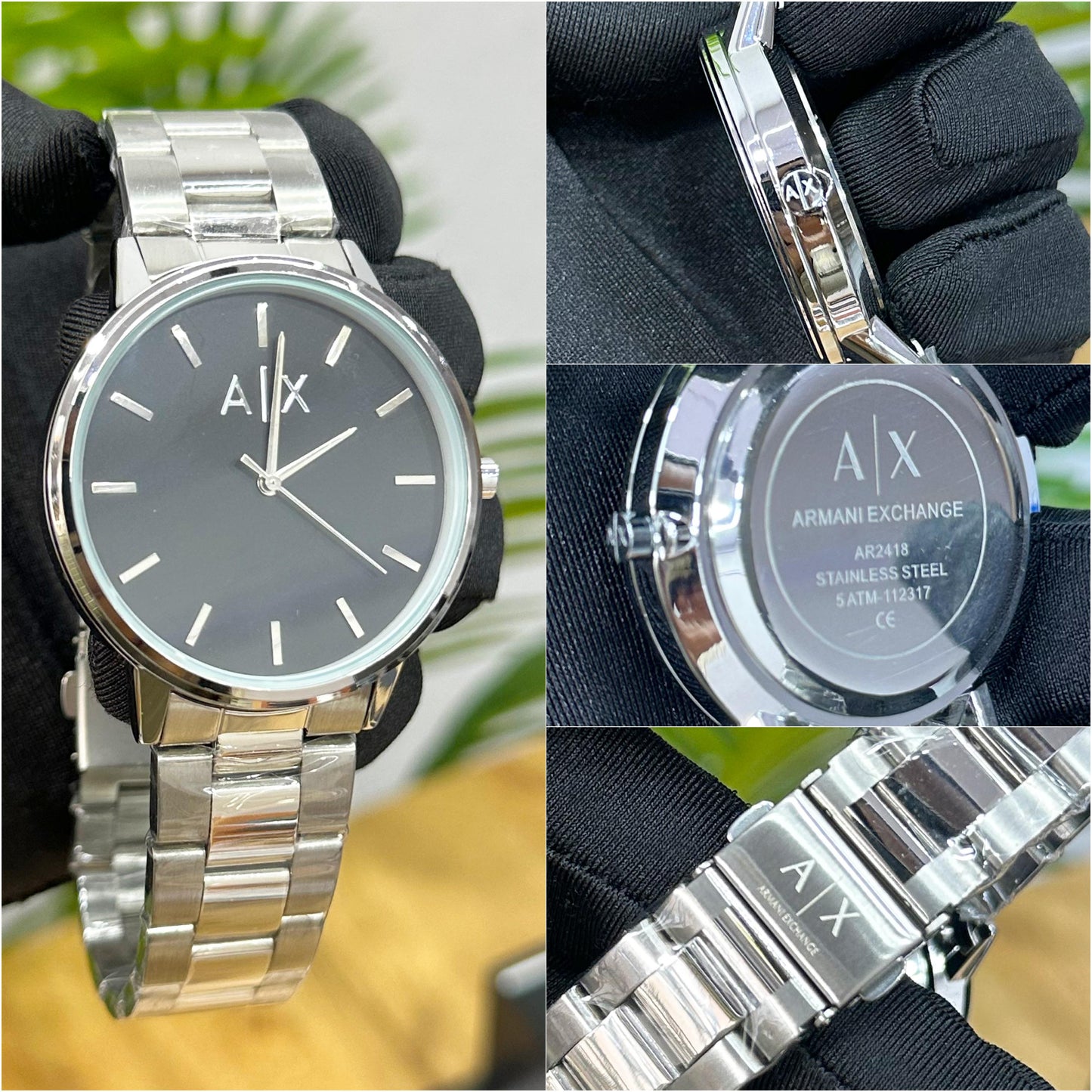 New ARMANII EXCHANGE A|X SILVER BLACK