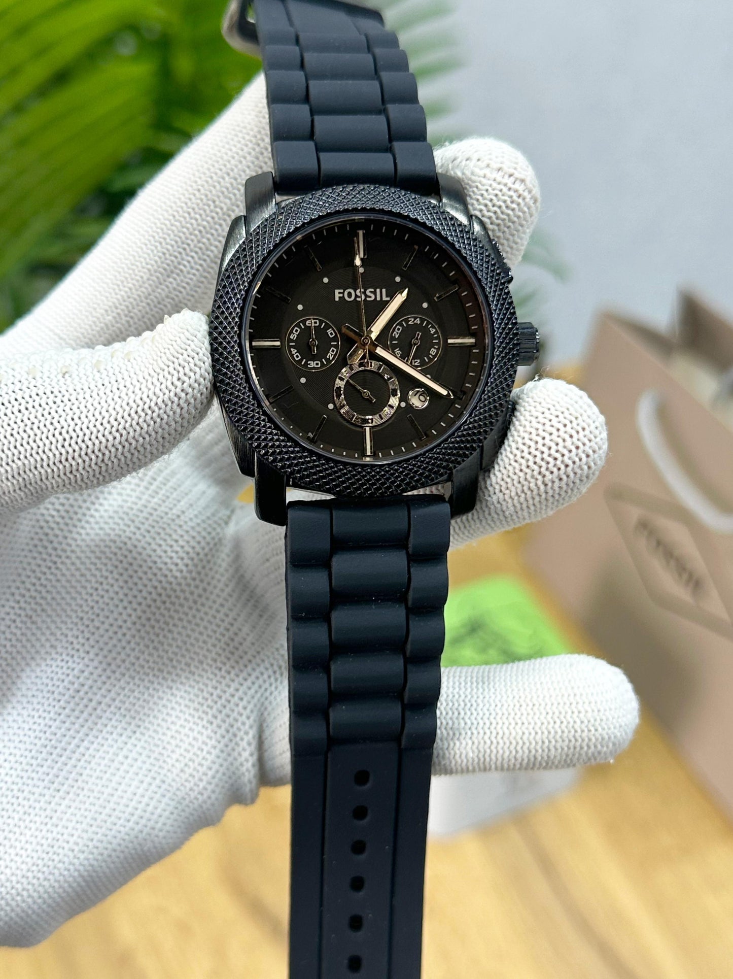 NEW! FOSSIL FS 4487 BLACK WITH PREMIUM JAPANESE TECHNOLOGY