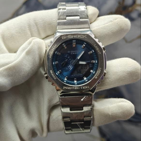 G-SHOCK GM-2100D DARK BLUE COLOUR STAINLESS STEEL