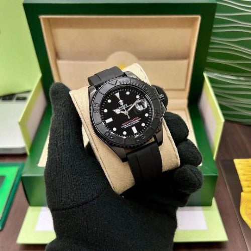 ROLEXX YACHTMASTER FULL BLACK AAA JAPAN QUALITY