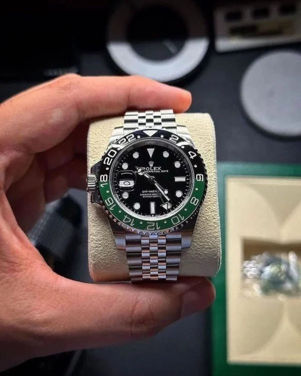 ROLEX GMT MASTER 2 LEFT HAND WATCH