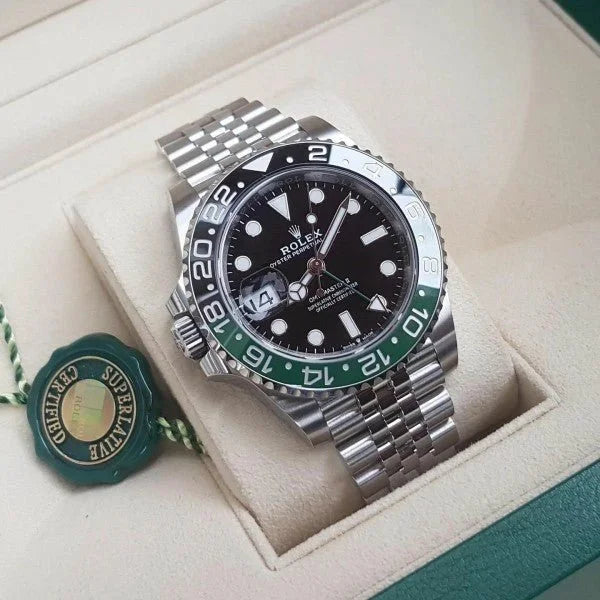 ROLEX GMT MASTER 2 LEFT HAND WATCH