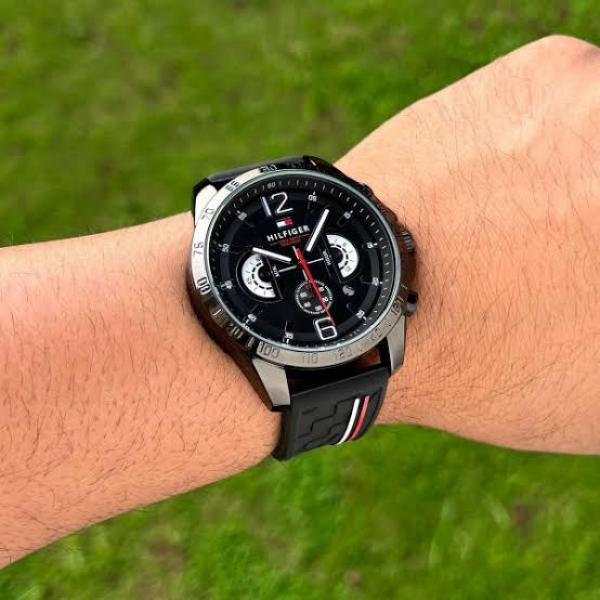 TOMMY HILFIGER DECKER SILICON BELT FULL BLACK