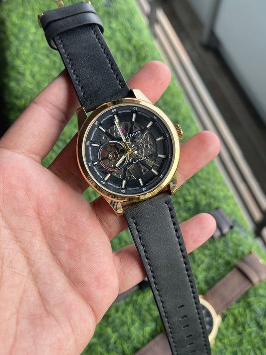 TOMMYY HILFIGER AUTOMATIC LEATHER BELT