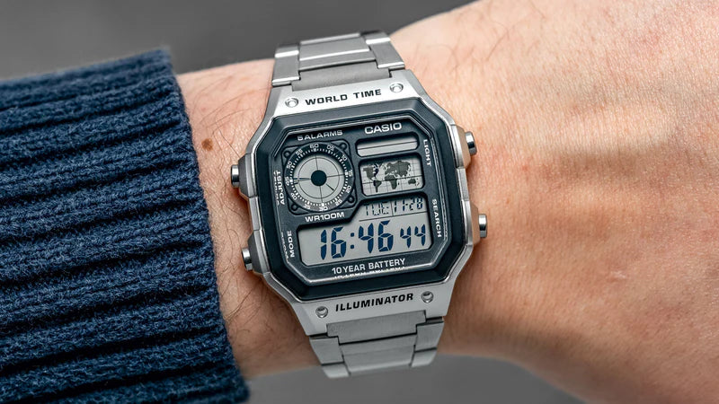 CASIO AE1200WHD METAL SILVER