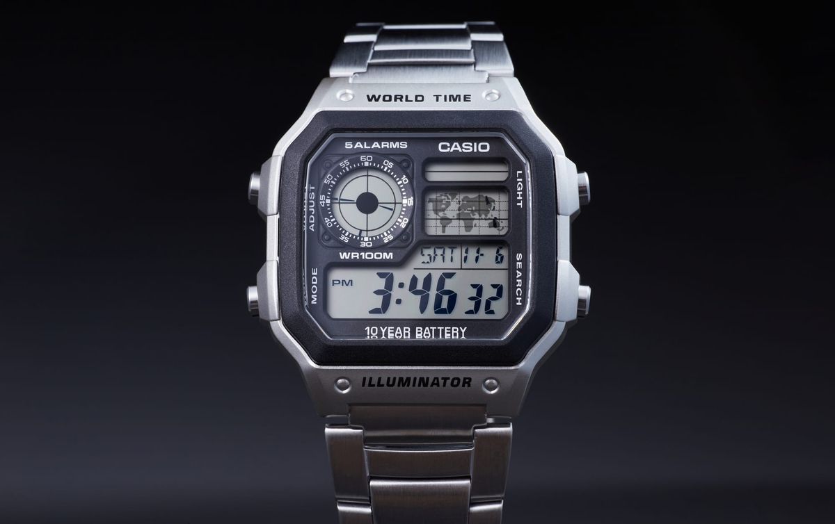 CASIO AE1200WHD METAL SILVER