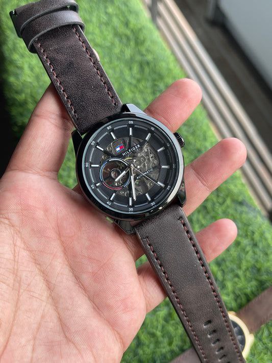 TOMMYY HILFIGER AUTOMATIC LEATHER BELT