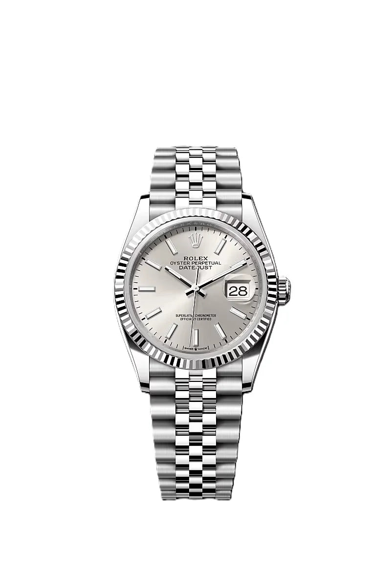 Rolex Date just 36 silver dial