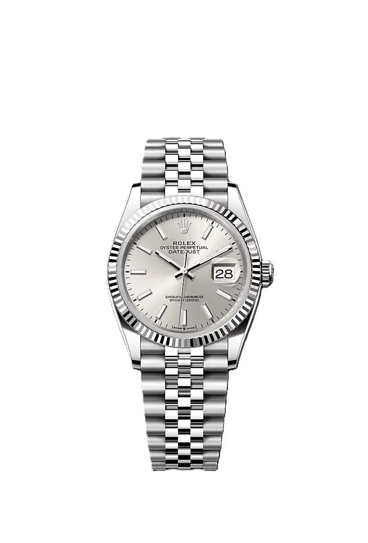Rolex Date just 36 silver dial