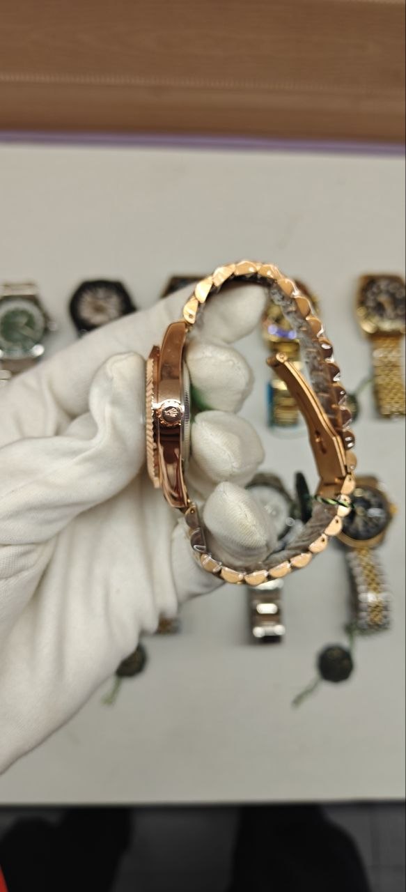 Rolexx Daydate Roman Face Bronze Japan Quality