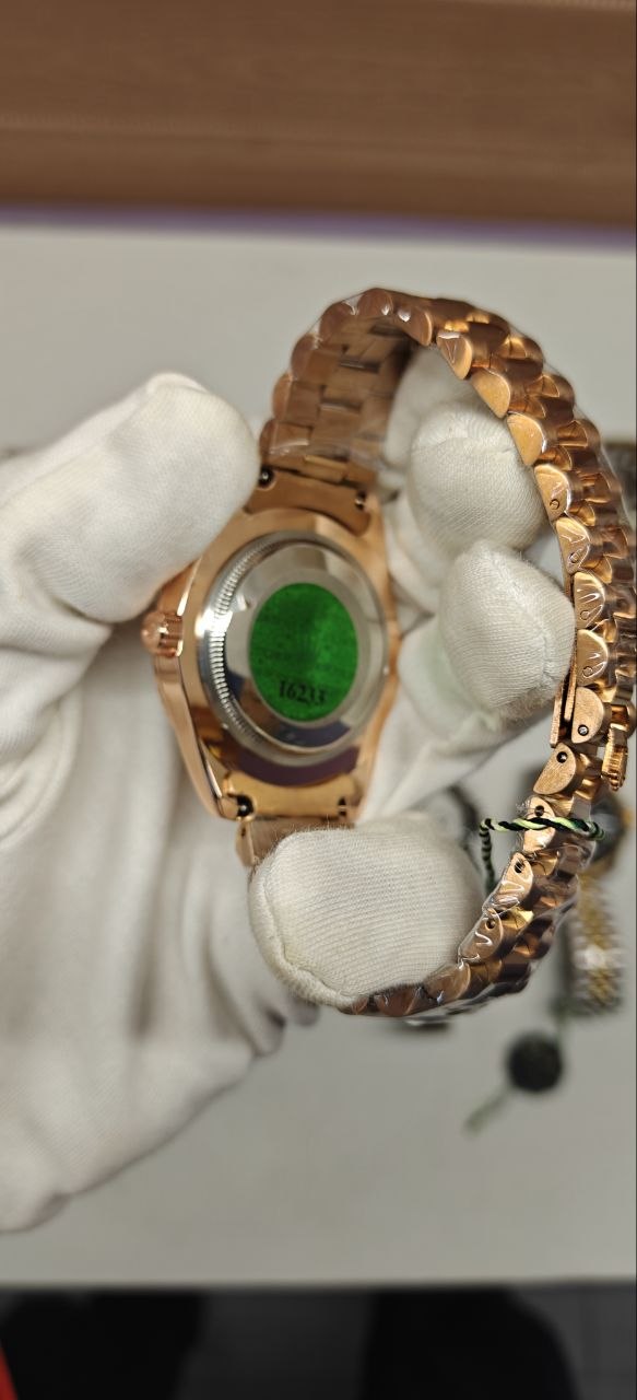 Rolexx Daydate Roman Face Bronze Japan Quality
