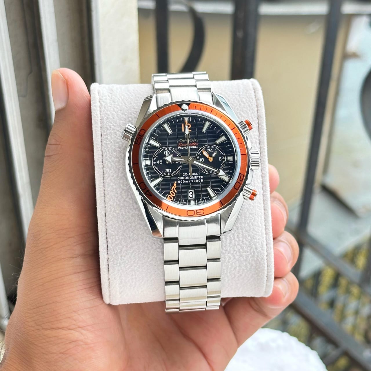 Omegaa Seamaster Planet Ocean Quartz Japan