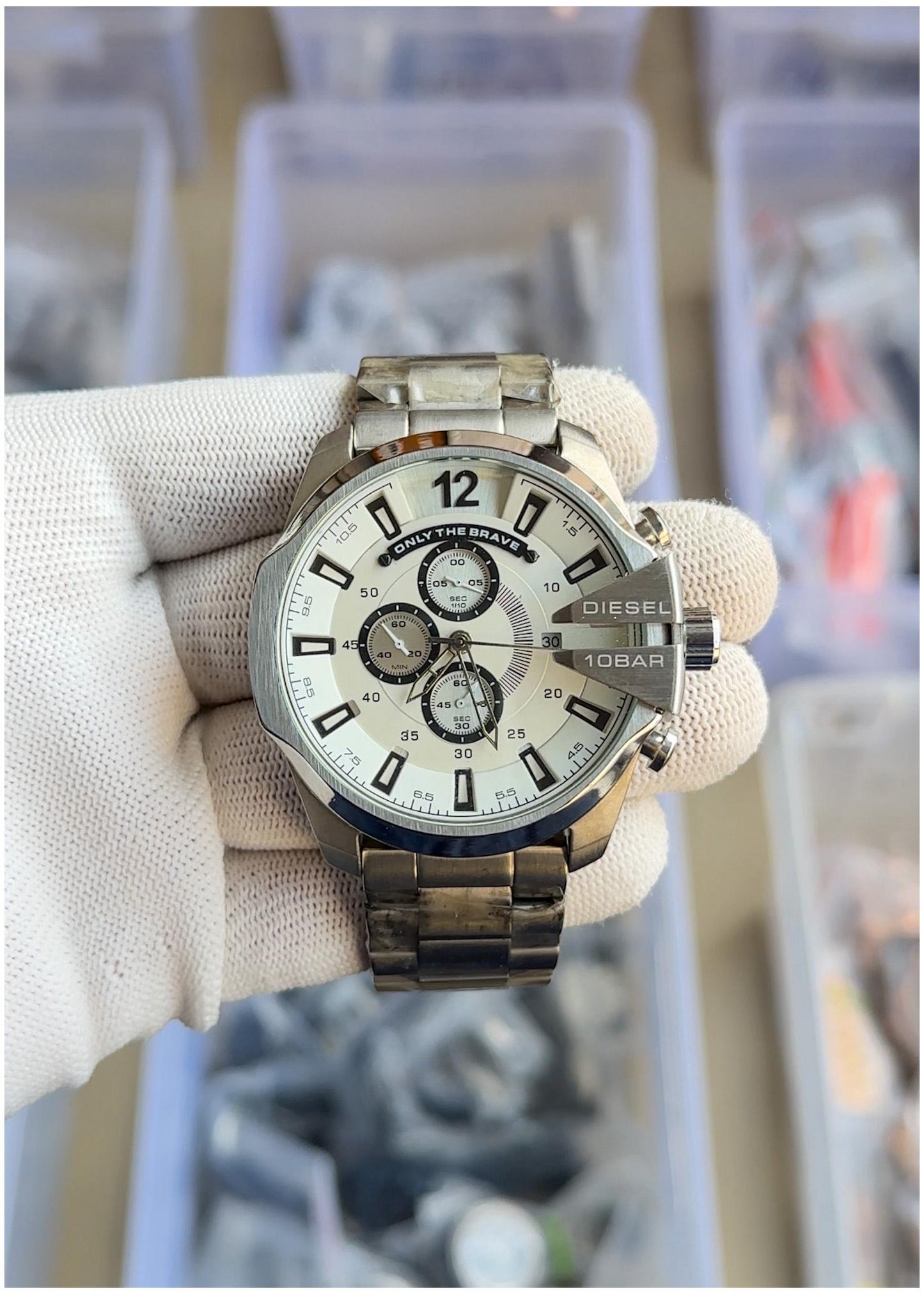 Diesell 10 bar only the brave Silver-White