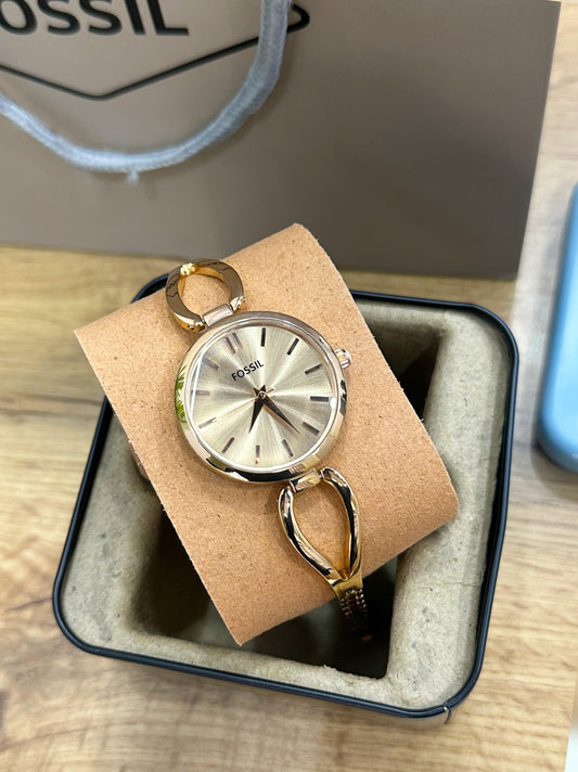 FOSSILL WOMEN'S ROSE GOLD WITH BEAUTIFUL & ELEGANT DIAL
