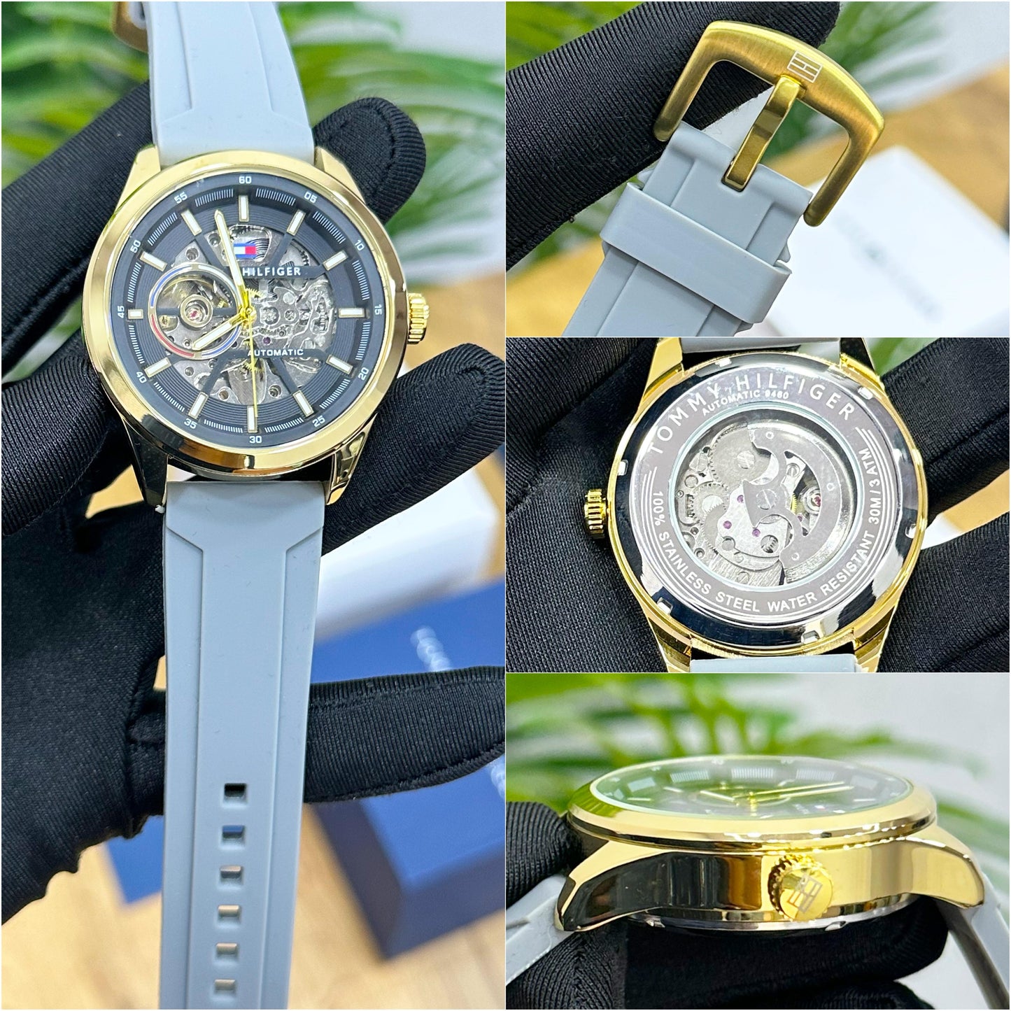 NEW TOMMYY HILFIGER MODERN AUTOMATIC OPEN HEART