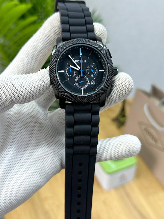 NEW! FOSSIL FS 4487 BLACK DIAL WITH PREMIUM JAPANESE TECHNOLOGY