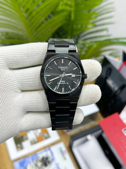*NEW! TISSOTT PRX POWERMATIC 80 ALL BLACK SEMI FORMAL COLLECTION